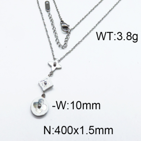 SS Steel Necklaces 5N4000058bbov-362