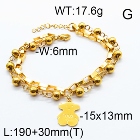 SS Bear Bracelets TB6001138ahjb-317