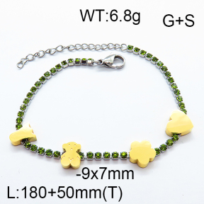 SS Bear Bracelets TB6001144vhov-317