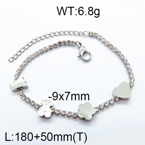 SS Bear Bracelets TB6001150vhmv-317