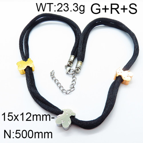 SS Bear Necklaces TN6001007ahjb-317