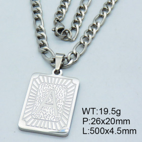 SS Steel Necklaces 3N2002157vhha-611