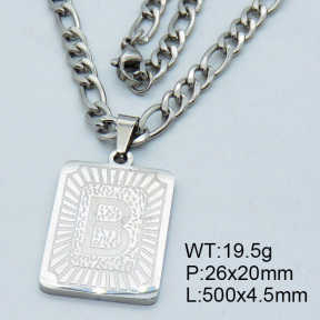 SS Steel Necklaces 3N2002158vhha-611