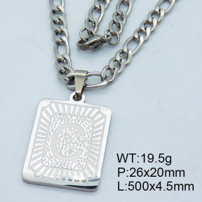 SS Steel Necklaces 3N2002159vhha-611