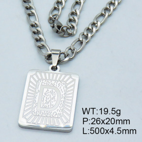 SS Steel Necklaces 3N2002160vhha-611