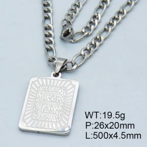 SS Steel Necklaces 3N2002161vhha-611