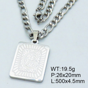 SS Steel Necklaces 3N2002163vhha-611