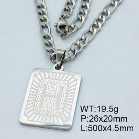 SS Steel Necklaces 3N2002164vhha-611