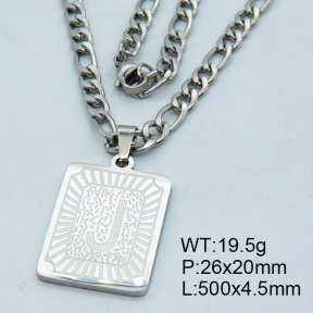 SS Steel Necklaces 3N2002166vhha-611