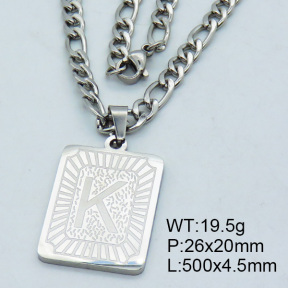 SS Steel Necklaces 3N2002167vhha-611
