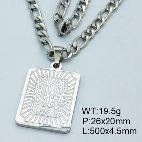 SS Steel Necklaces 3N2002168vhha-611