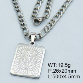 SS Steel Necklaces 3N2002169vhha-611