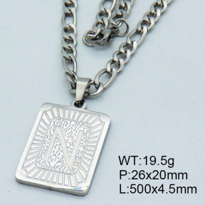 SS Steel Necklaces 3N2002170vhha-611