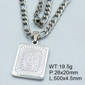 SS Steel Necklaces 3N2002173vhha-611