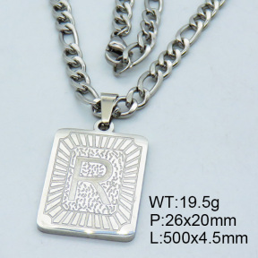 SS Steel Necklaces 3N2002174vhha-611