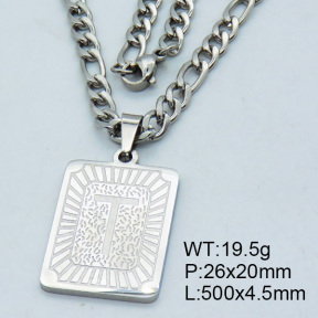 SS Steel Necklaces 3N2002176vhha-611