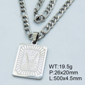 SS Steel Necklaces 3N2002178vhha-611