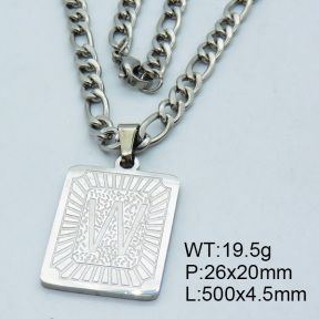 SS Steel Necklaces 3N2002179vhha-611