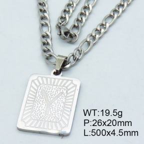 SS Steel Necklaces 3N2002181vhha-611
