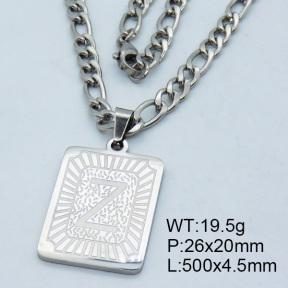 SS Steel Necklaces 3N2002182vhha-611