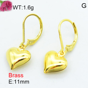 Brass Dangle Earring F3E200194avja-J125