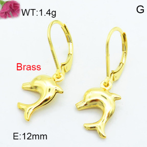 Brass Dangle Earring F3E200209avja-J125