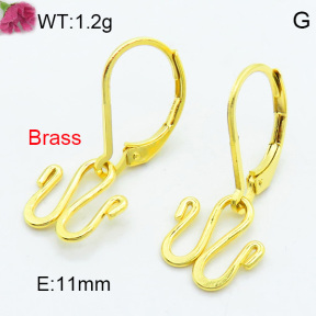 Brass Dangle Earring F3E200266avja-J125