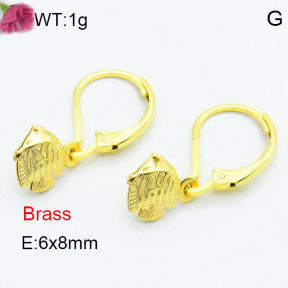 Brass Dangle Earring F3E200296avja-J125
