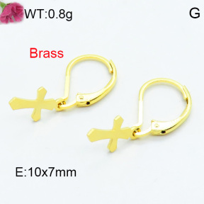 Brass Dangle Earring F3E200299avja-J125