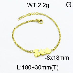 SS Bear Bracelets 5B4000088vbpb-341