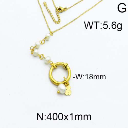 SS Bear Necklaces 5N3000021bhia-341