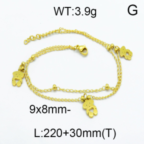 SS Bear Bracelets TB5000007vbll-642