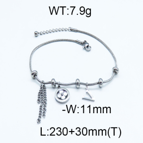 SS Stone Bracelets 5B4000096vhha-488