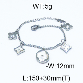 SS Stone Bracelets 5B4000098ahjb-488