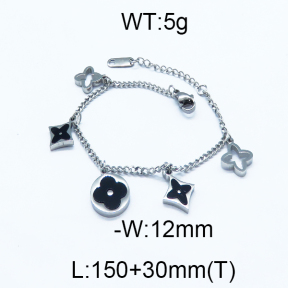 SS Stone Bracelets 5B4000099ahjb-488