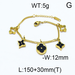 SS Stone Bracelets 5B4000100ahlv-488