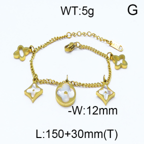 SS Stone Bracelets 5B4000101ahlv-488
