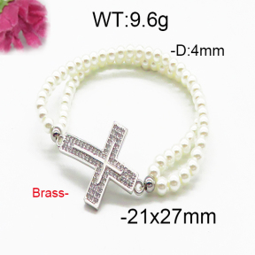 Brass Beads Bracelet F5B400065bhva-J45