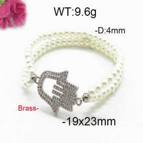 Brass Beads Bracelet F5B400071bhva-J45