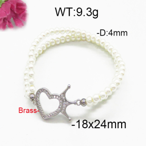Brass Beads Bracelet F5B400074bhva-J45