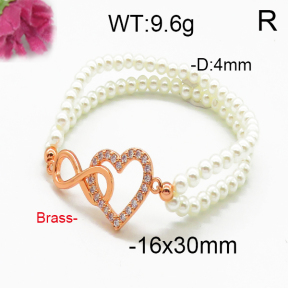 Brass Beads Bracelet F5B400076bhva-J45