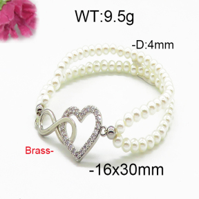 Brass Beads Bracelet F5B400077bhva-J45
