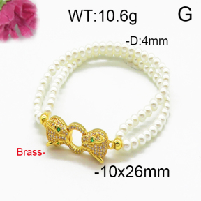 Brass Beads Bracelet F5B400081bhva-J45
