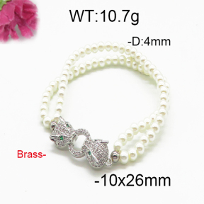 Brass Beads Bracelet F5B400083bhva-J45
