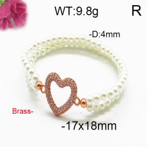 Brass Beads Bracelet F5B400085bhva-J45