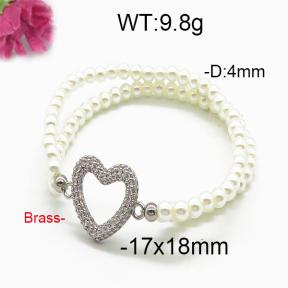 Brass Beads Bracelet F5B400086bhva-J45