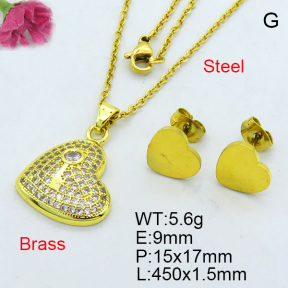 Brass Micro Pave Set F3S007911vhha-J22