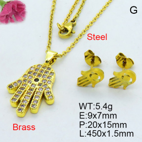 Brass Micro Pave Set F3S007934vhha-J22