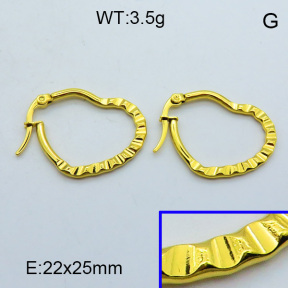 SS Hoop Earring 3E2004293aahj-703