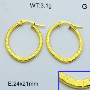 SS Hoop Earring 3E2004295aahj-703